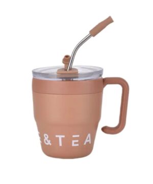 Термочашка Coffee & Tea з трубочкою коричнева HP-14-23BR_HP-14-23BR_Milantium_1