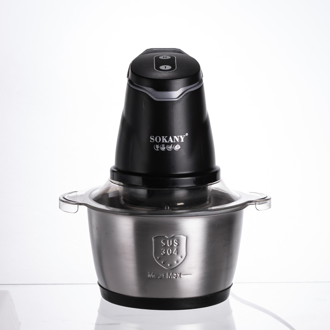 Чоппер измельчитель 2 в 1 Кухня с миской на 1.5 L Kitchen Electric Sokany SK-06028_Sk-06028_Милантиум_2