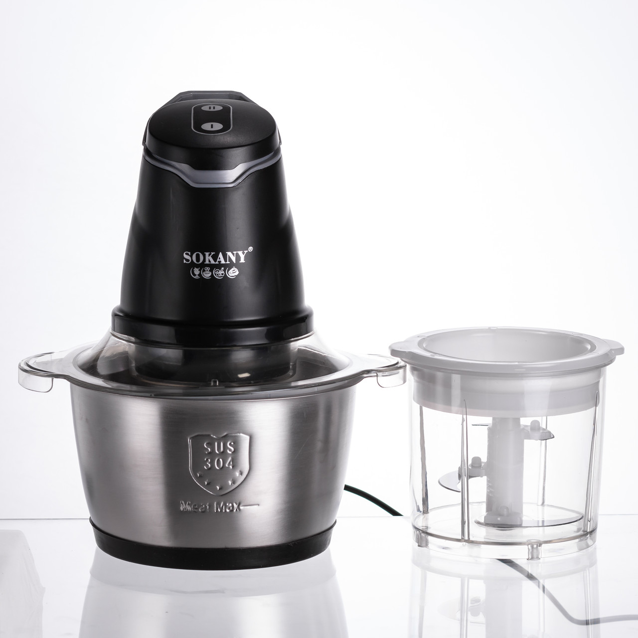 Чоппер измельчитель 2 в 1 Кухня с миской на 1.5 L Kitchen Electric Sokany SK-06028_Sk-06028_Милантиум_7