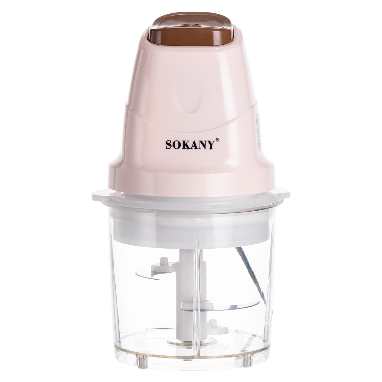 Чоппер подрібнювач з чашею на 0.7 л електричний кухонний 250 Вт бежевий Sokany SK-06009BE_SK-06009BE_Milantium_3