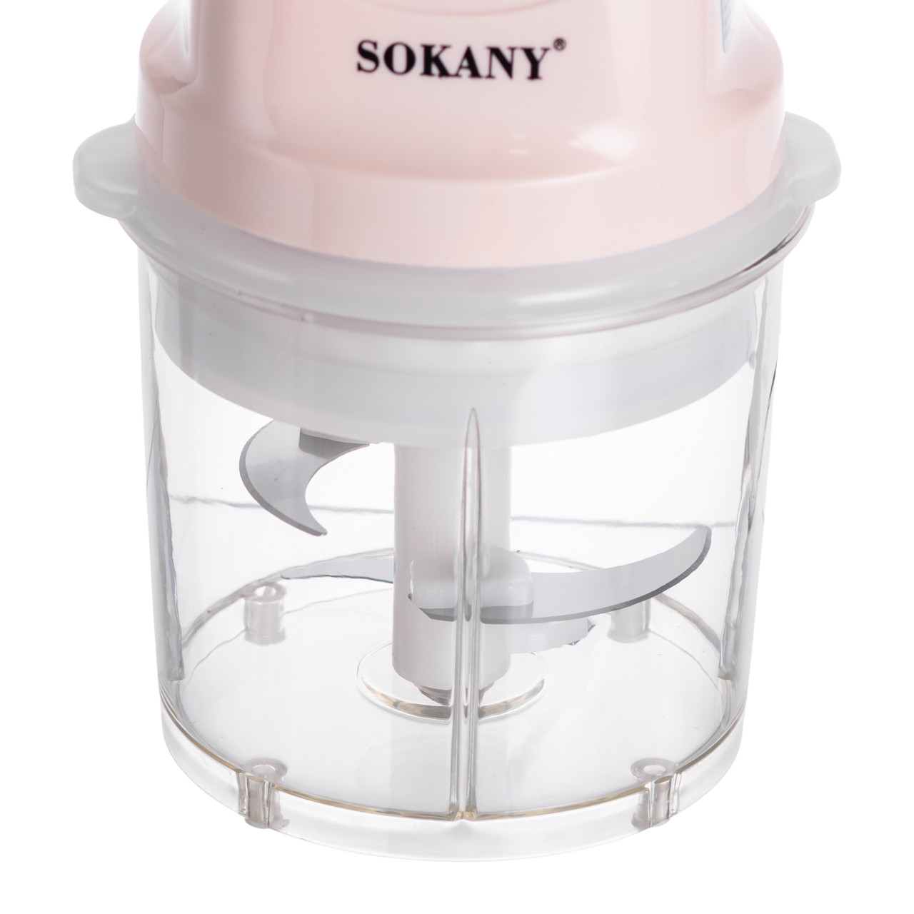 Чоппер подрібнювач з чашею на 0.7 л електричний кухонний 250 Вт бежевий Sokany SK-06009BE_SK-06009BE_Milantium_5