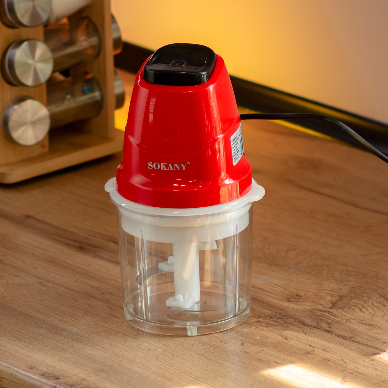 Чоппер подрібнювач з чашею на 0.7 л електричний кухонний 250 VT Sokany SK-06009R_SK-06009R_Milantium_6