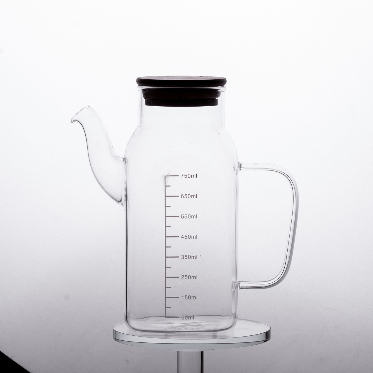 Масло и уксус с бамбуковой крышкой 750 мл скляний чайник для оливкової