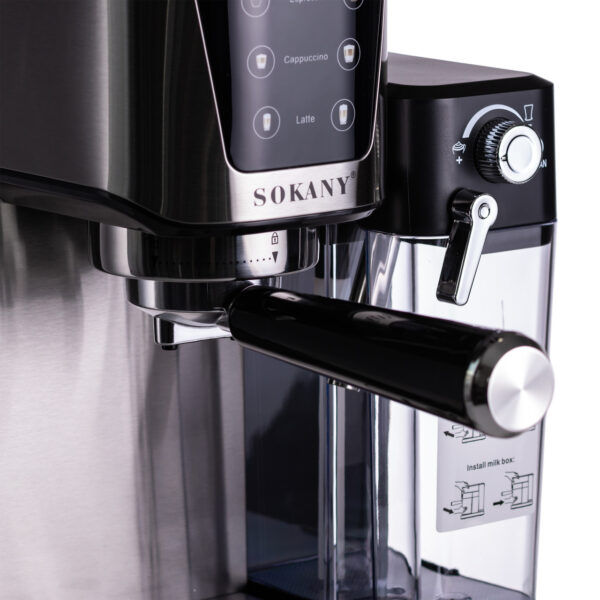 Кавоварка рожкова 3в1 з капучинатором 1350 Вт бак 1 л Sokany SK-04027_SK-04027_Milantium_6