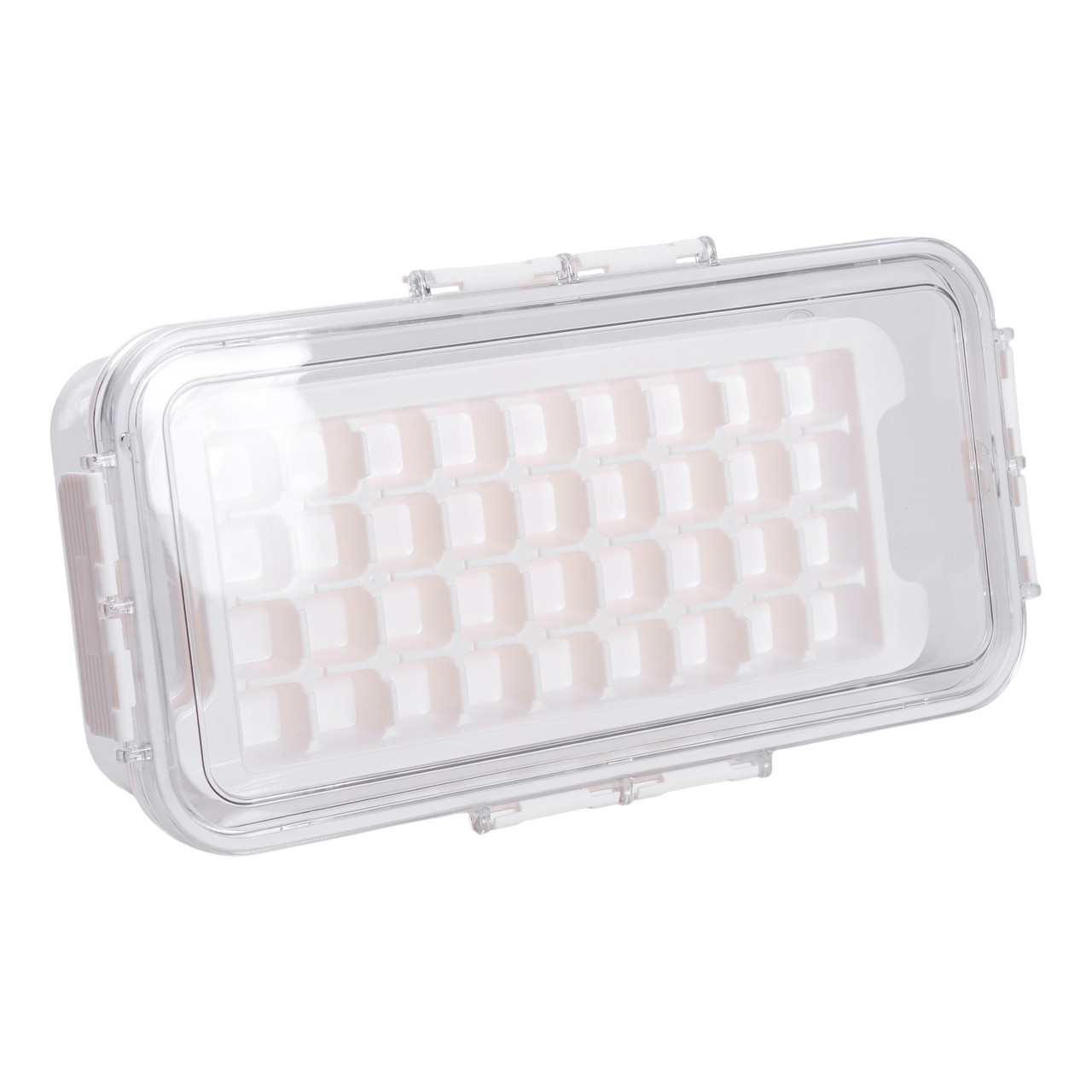 Контейнер для заморозки льоду з кришкою 72 відсіку 30.5х16х7.5 см харчовий контейнер пластиковий Бежевий HP-27-9_HP-27-9_Milantium_5