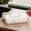 Контейнер для заморозки льоду з кришкою на 126 відсіків 30.5х24х7 см харчовий контейнер пластиковий Бежевий HP-27-8_HP-27-8_Milantium_2