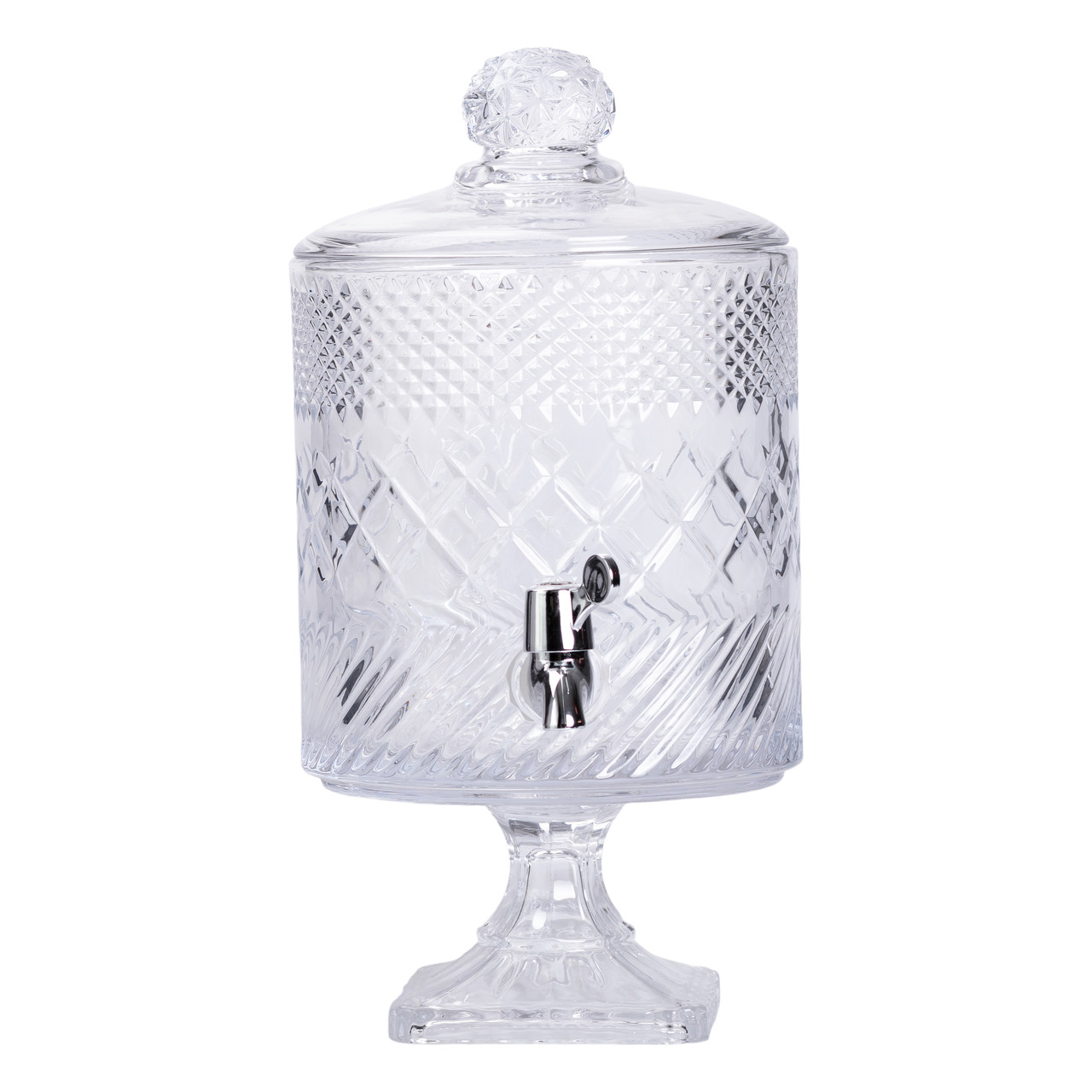 Лимонадниця з краном на підставці скляна 4.5 л Прозорий HP-19-4_HP-19-4_Milantium_4