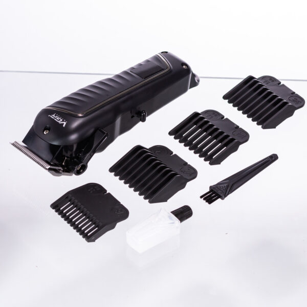 Машинка для стрижки LED професійна з насадками VGR V-683_HP-V-683_Milantium_6