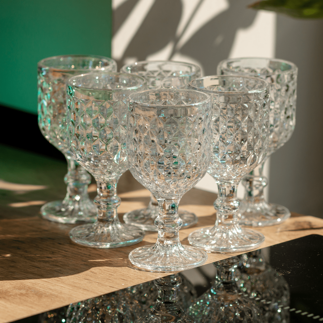 Набір келихів для вина 6 шт по 220 мл на низькій ніжці Прозорий HP-19-104_HP-19-104_Milantium_4