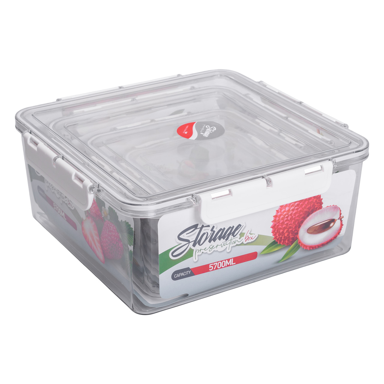 Набір харчових контейнерів для їжі 4 шт 0.7/1.7/3.3/5.7 л на засувках HP-27-4_HP-27-4_Milantium_6