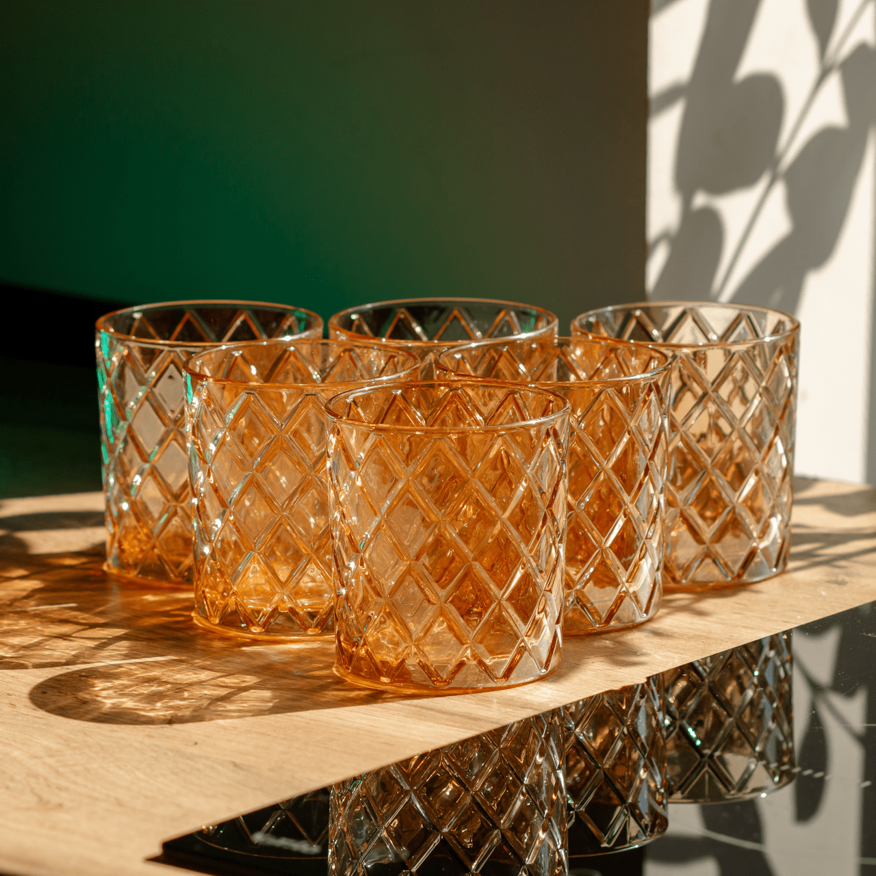 Набор стаканов 6 штук по 320 мл для віскі Золото HP-19-11GLASS_HP-19-11GLASS_Milantium_4