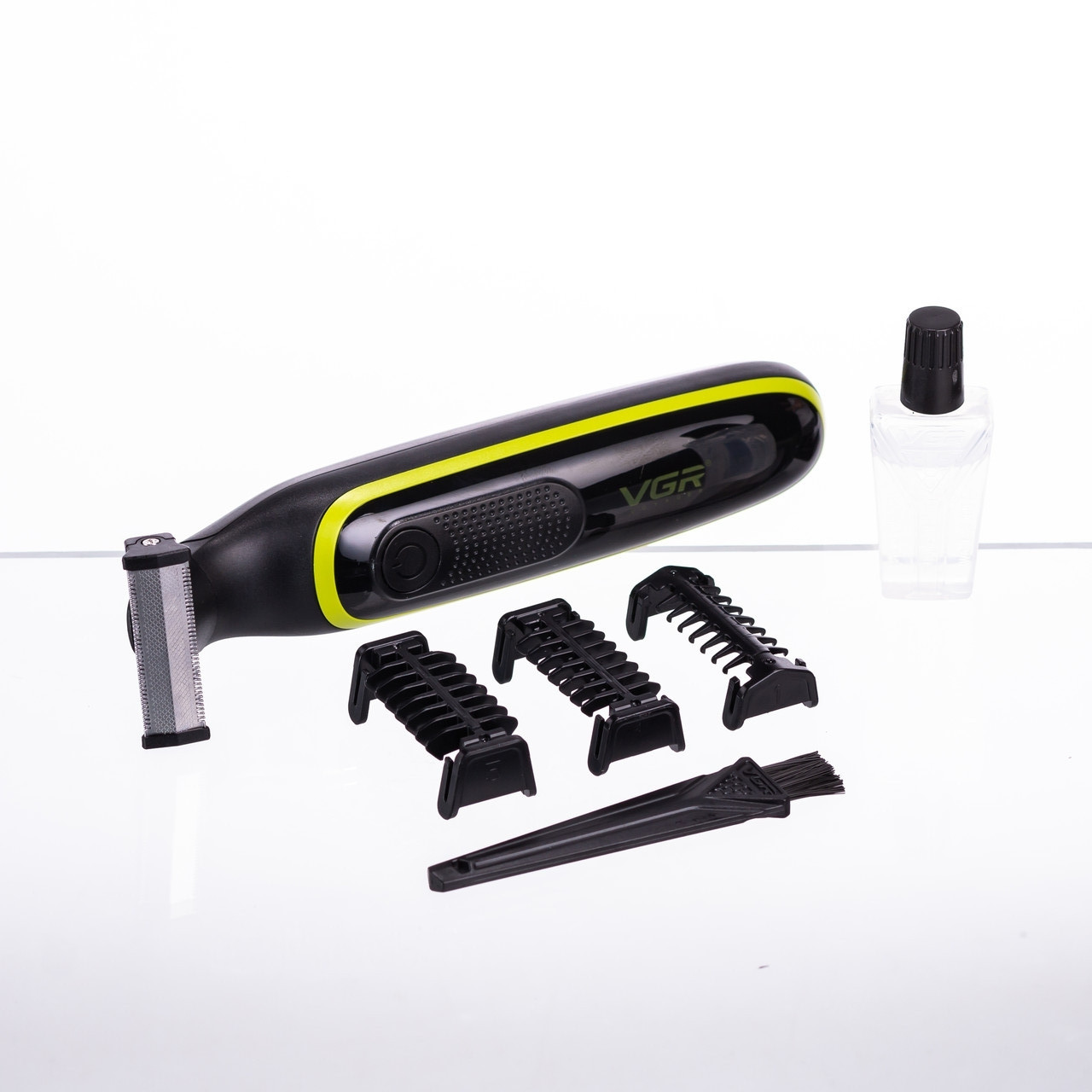 Тример для волосся та бороди з 3 насадками Чорний VGR V-017_HP-V-017_Милантиум_2