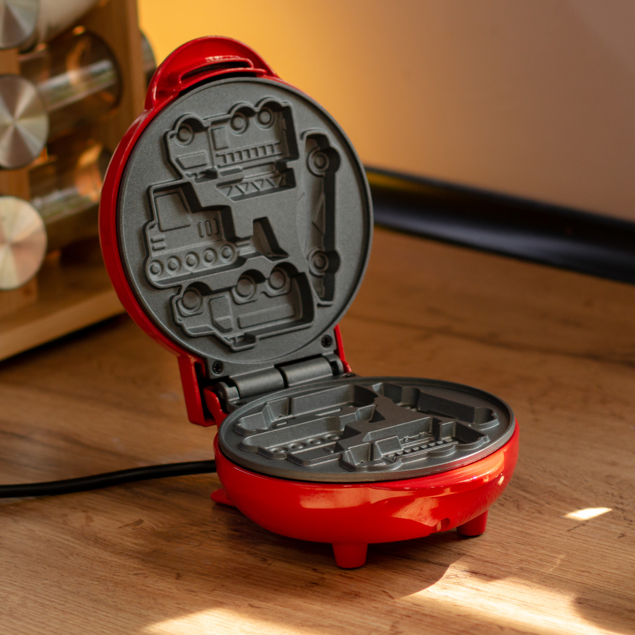 Вафельниця для вафель у вигляді машинок 550 Вт антипригарне покриття Sokany SK-08097_Sk-08097_Милантиум_7