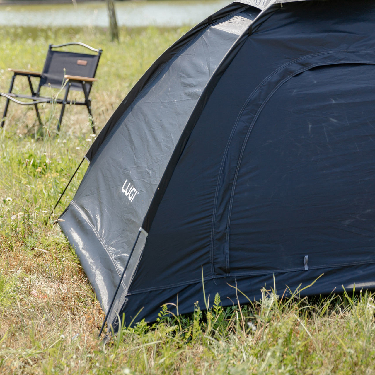 Намет двомісний 200×150×120 см кемпінговий туристичний для риболовлі LU-025B Чорний_LU-025B_Milantium_7