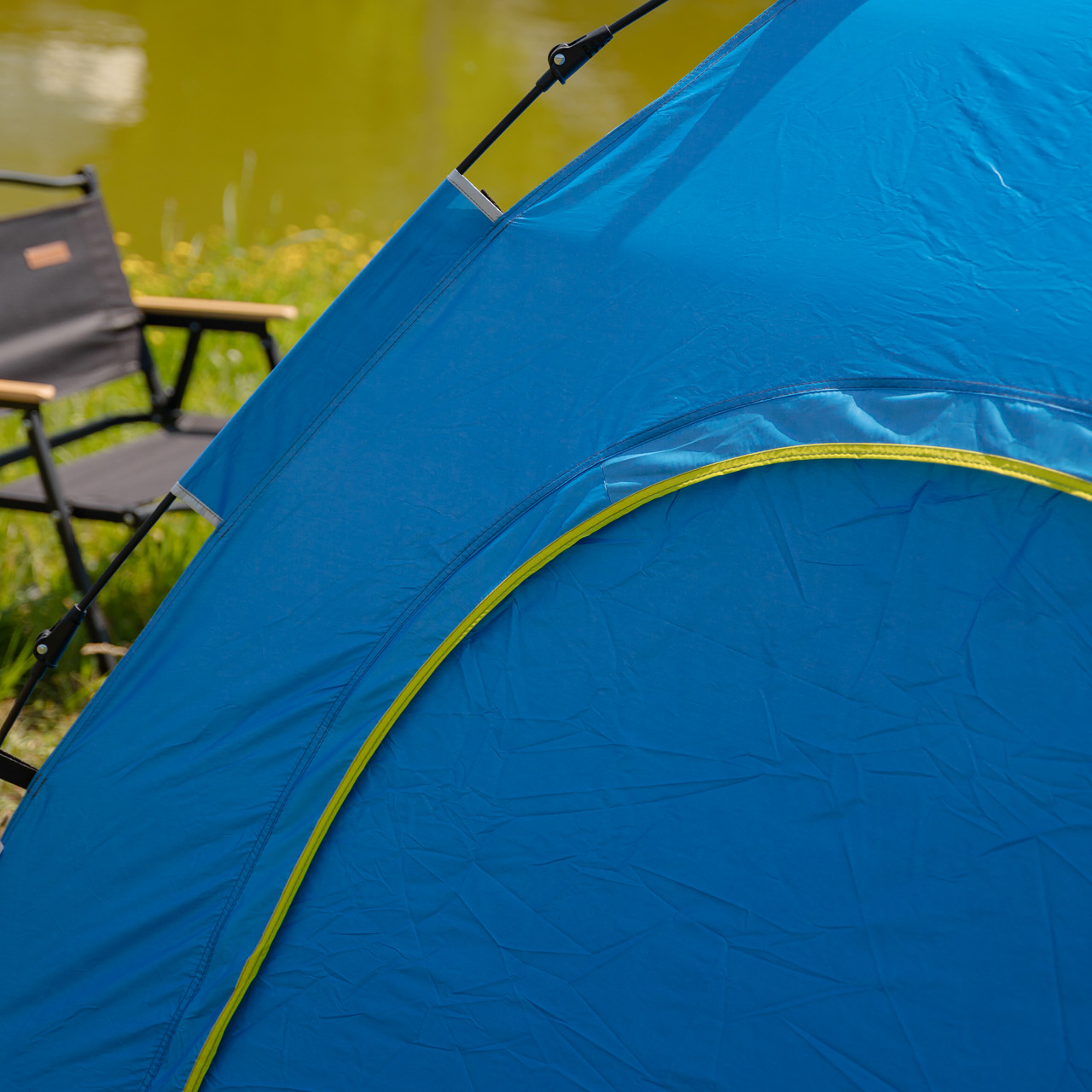 Намет кемпінговий 2 на 2 метри автоматичний для риболовлі походу туристичний LU-019BL Блакитний_LU-019BL_Milantium_6