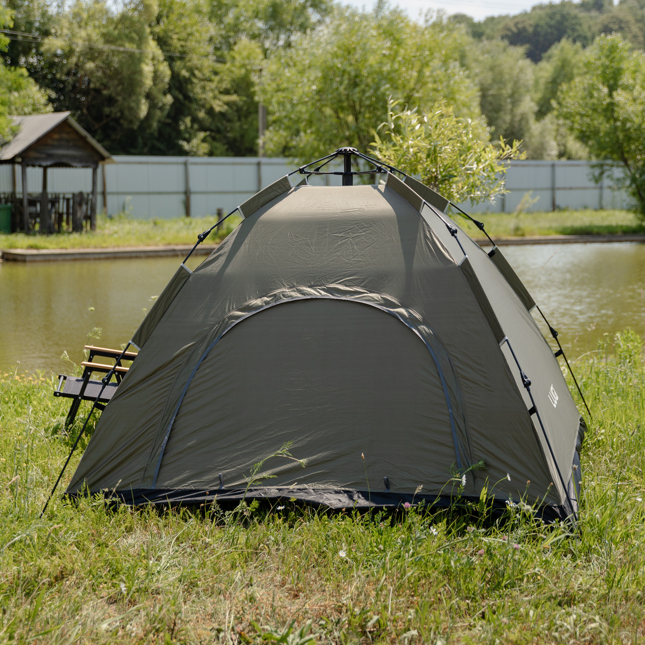Намет кемпінговий 2 на 2 метри автоматичний для риболовлі походу туристичний LU-019GR Зелений_LU-019GR_Milantium_3