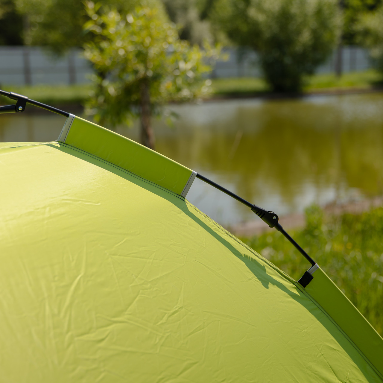 Намет кемпінговий 2 на 2 метри автоматичний для риболовлі походу туристичний LU-019M Салатовий_LU-019M_Milantium_7