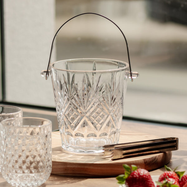 Ведро для льда - стекло 1 л з металевими щипцями HP-19-22GLASS_HP-19-22GLASS_Milantium_2