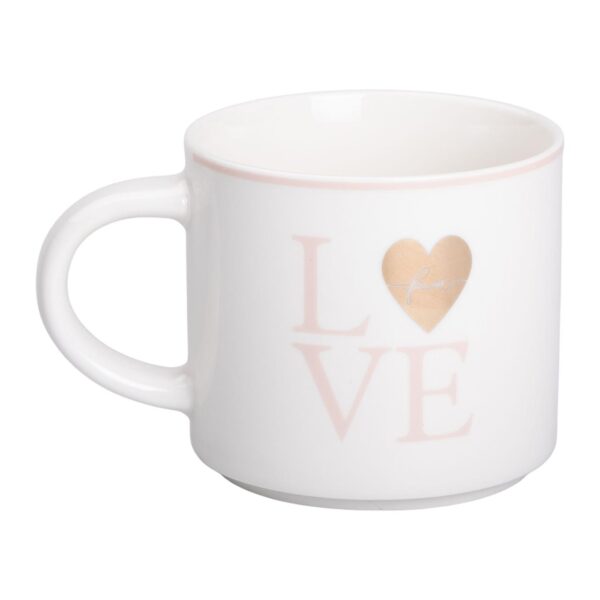 Чашка керамическая 350 (мл) для кави та чаю Love Біла RX-N240126WL_RX-N240126WL_Milantium_1