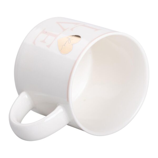 Чашка керамическая 350 (мл) для кави та чаю Love Біла RX-N240126WL_RX-N240126WL_Milantium_3