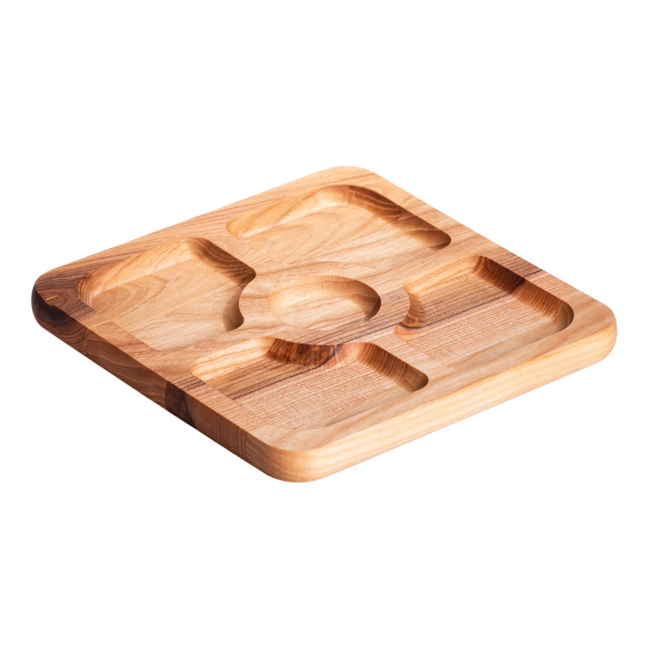 Менажниця на 5 секцій дерев&кстати;яна 25×25 см квадратна Lugi T43W250_T43W250_Milantium_2