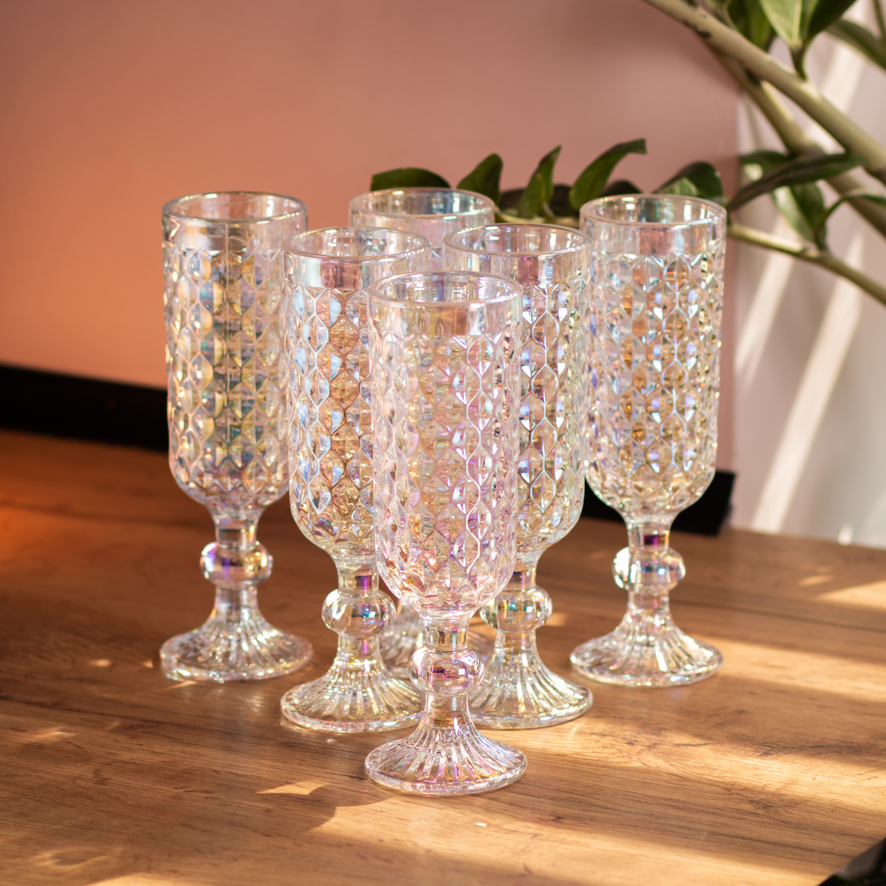 Набір келихів для шампанського 6 штук по 160 (мл) Хамелеон HP-19-109_HP-19-109_Milantium_4