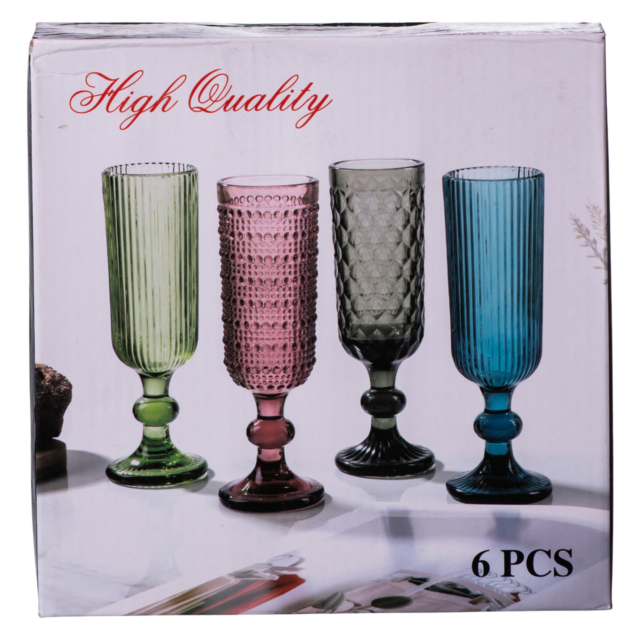 Набір келихів для шампанського 6 штук по 160 (мл) Хамелеон HP-19-109_HP-19-109_Milantium_5