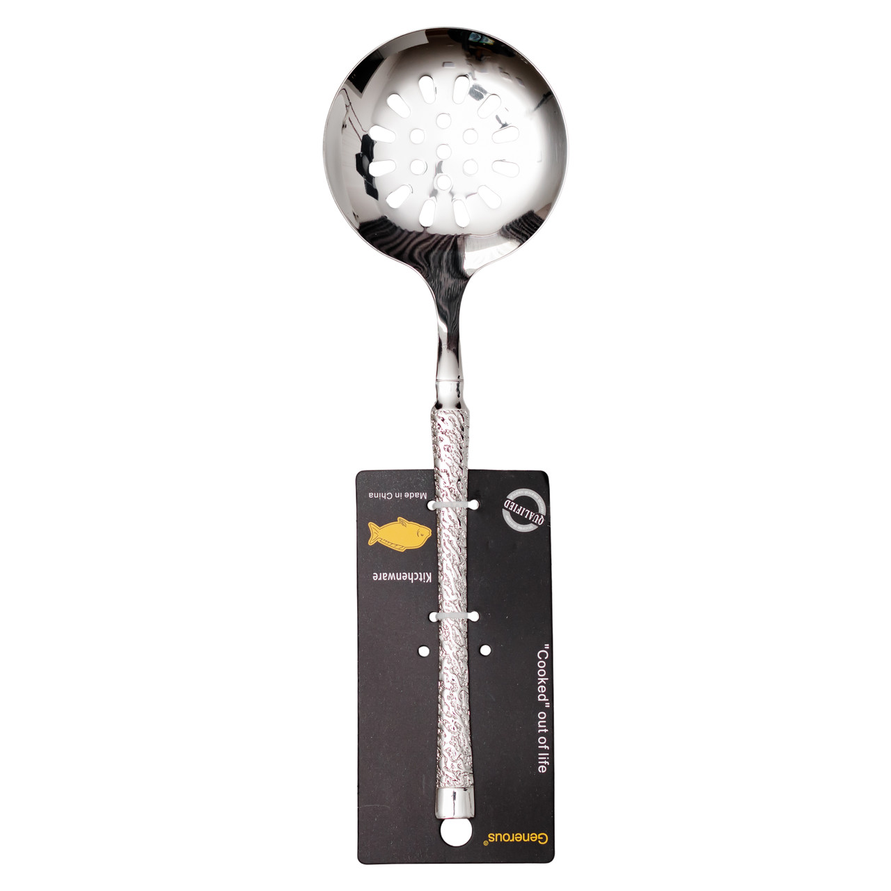 Шумівка для зняття піни з нержавіючої сталі 26.5 (см) ложка шумівка кухарська ложка для зняття пінки HP-8-50_HP-8-50_Milantium_3