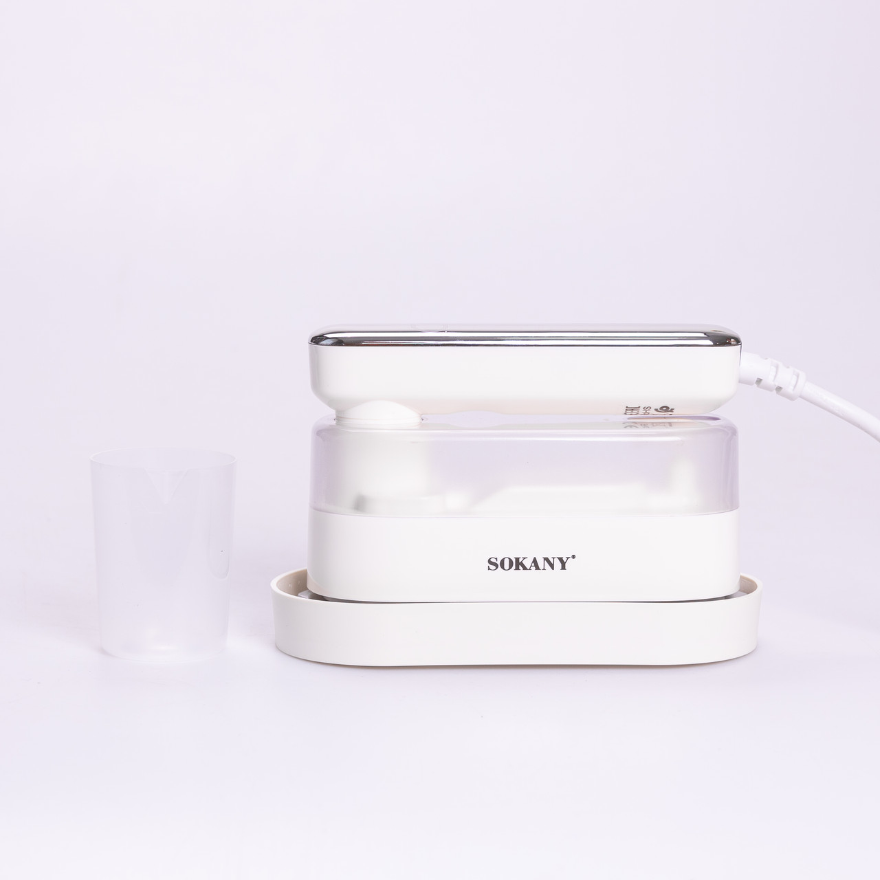 Дорожня праска з парогенератором Sokany 1200 Вт Білий SK-11045_SK-11045_Milantium_4