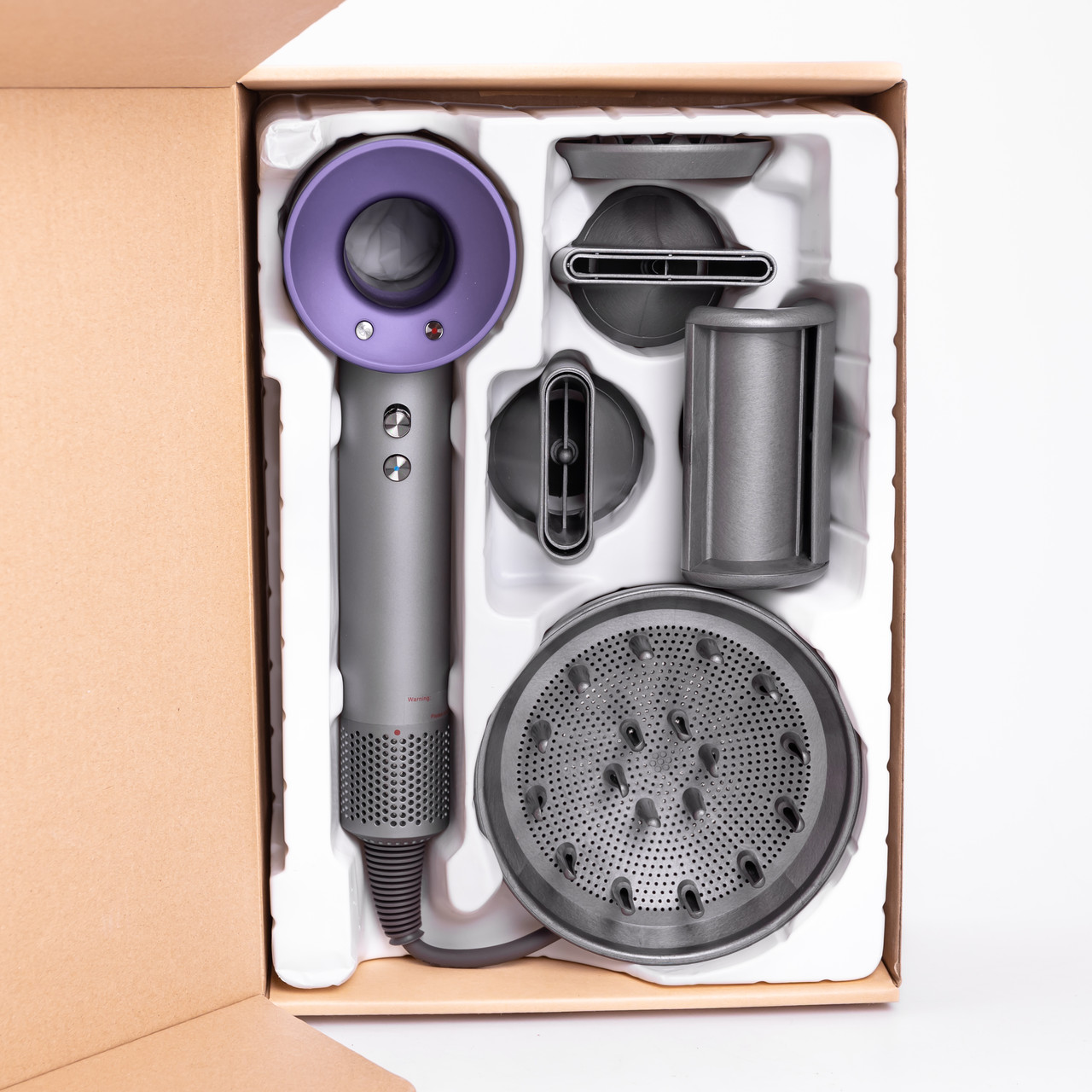 Фен стайлер для волосся 5 в 1 Supersonic Premium 1600 Вт 5 насадок 3 режими швидкості Фіолетовий PH770V – купити в Україні недорого