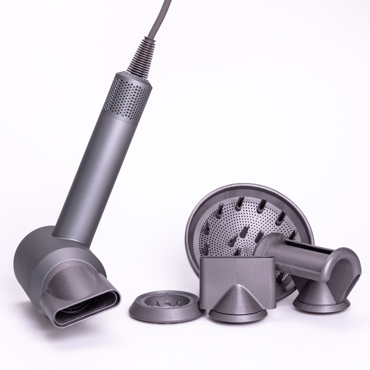 Фен стайлер для волосся 5 в 1 Supersonic Premium 1600 Вт 5 сопла 3 режими швидкості Сірий PH770G_PH770G_Milantium_2