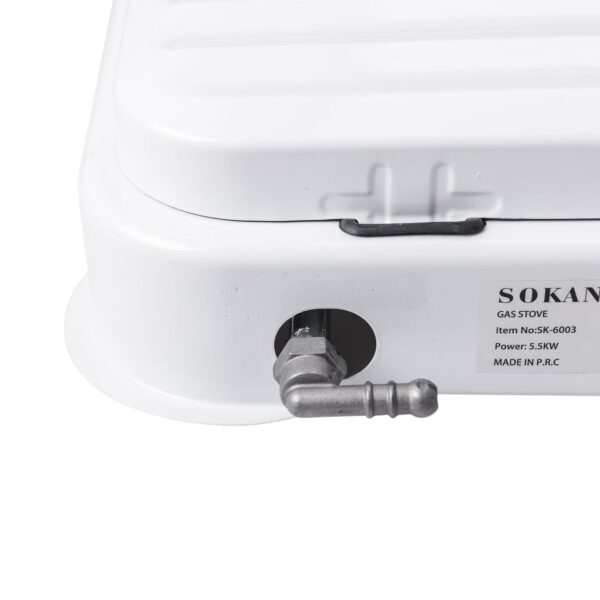 Настільна газова плита на 3 конфорки Sokany 5.5 кВт Біла Lugi SK-6003W_SK-6003W_Milantium_5