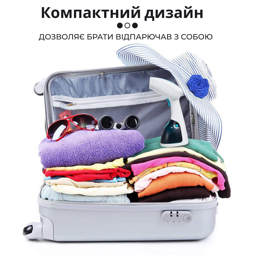 Ручний відпарювач для одягу SOKANY  250 мл  Блакитний Lugi AJ2205BL_AJ2205BL_Milantium_5