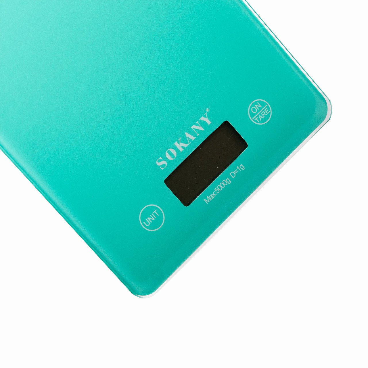 Ваги для кухні Sokany до 5 кг електронні на батарейках Lugi Бірюзовий SK-19027M_SK-19027M_Milantium_2
