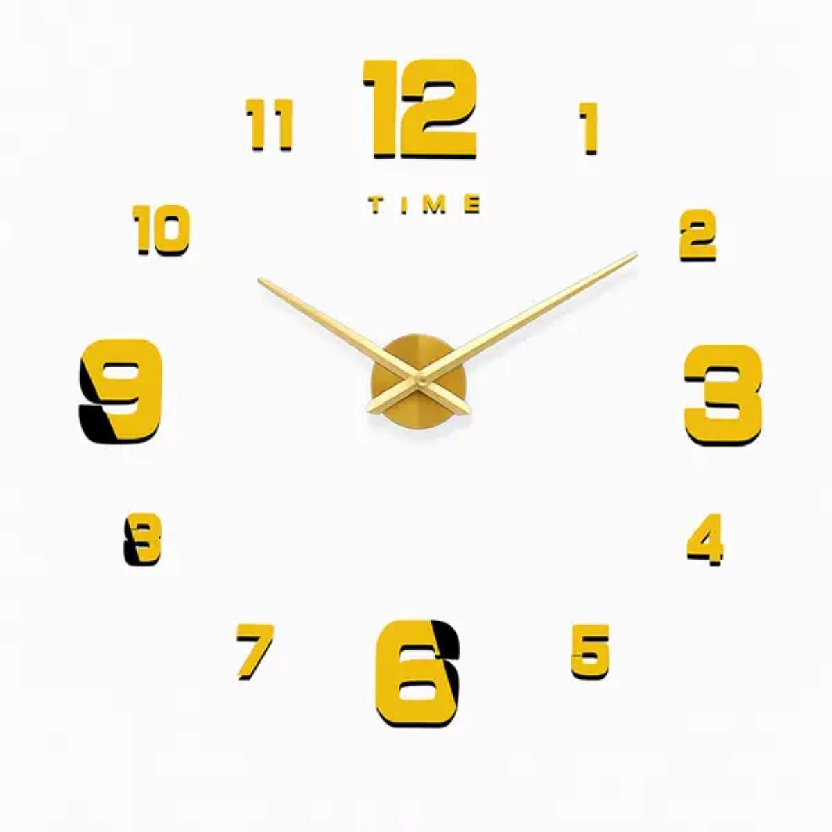 Годинник настінний діаметр 10 см круглий в стилі лофт HP-3Y-1GOLD – купити в Україні недорого