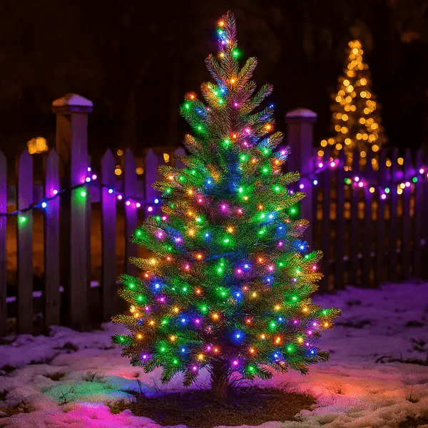 Гірлянда Нитка вулична 30 м 300 LED білий провід Мультиколор CF300L30MWML – купити в Україні недорого