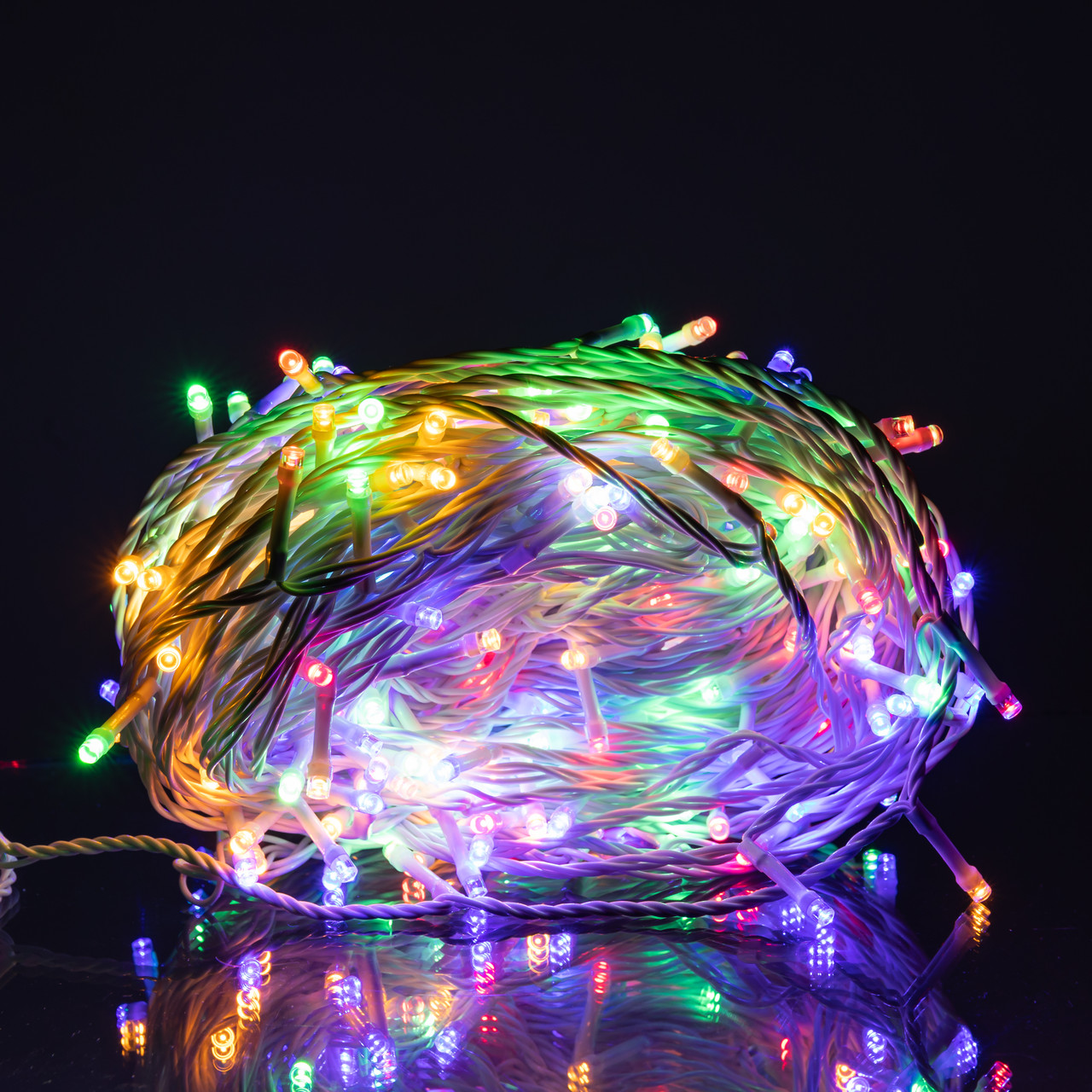 Гірлянда Нитка вулична 30 м 300 LED білий провід Мультиколор CF300L30MWML_CF300L30MWML_Milantium_2