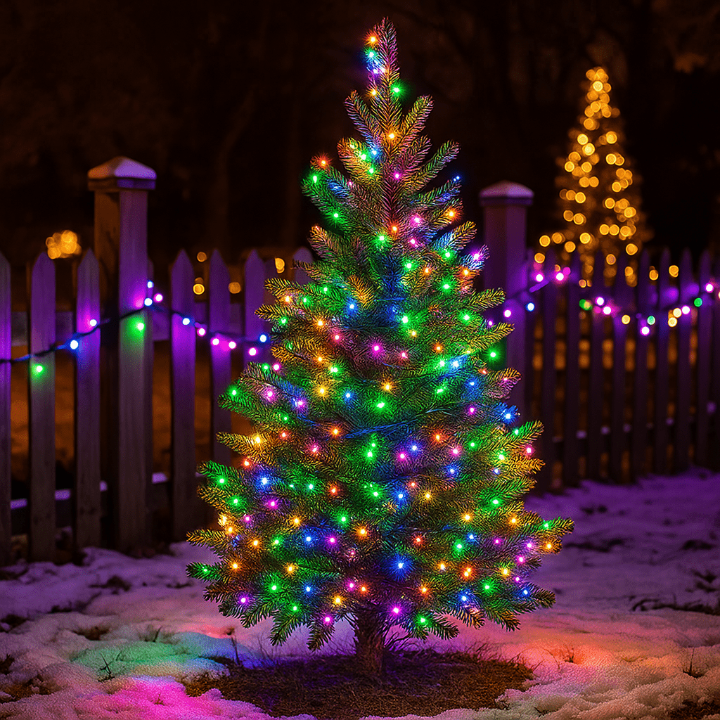 Гірлянда Нитка вулична 30 (м) 300 LED чорний провід Мультиколор CF300L30MBML – купити в Україні недорого