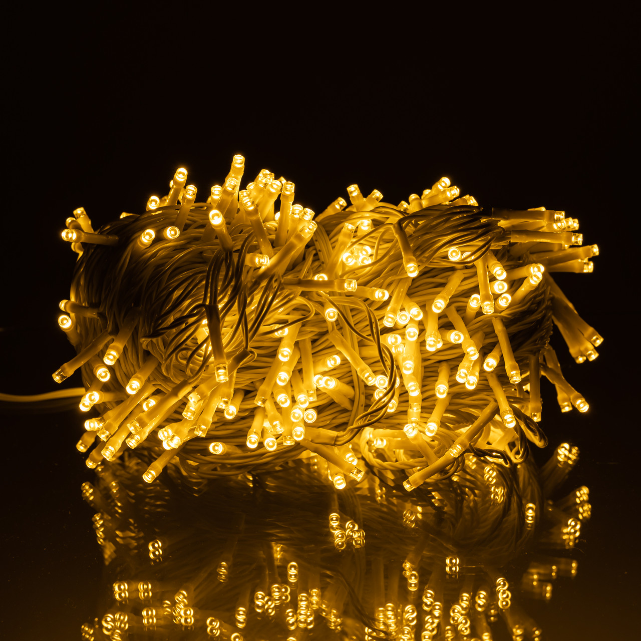 Гірлянда Різдвяна фея вулична 50 м 500 LED білий провід Жовтий CF500L50MWY – купити в Україні недорого