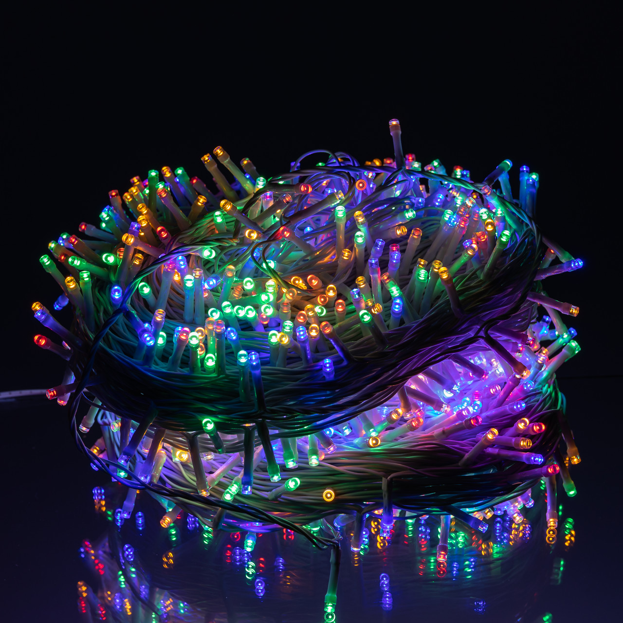 Гірлянда Різдвяна фея вулична 100 м 1000 LED білий провід Мультиколор CF1000L100MWML – купити в Україні недорого