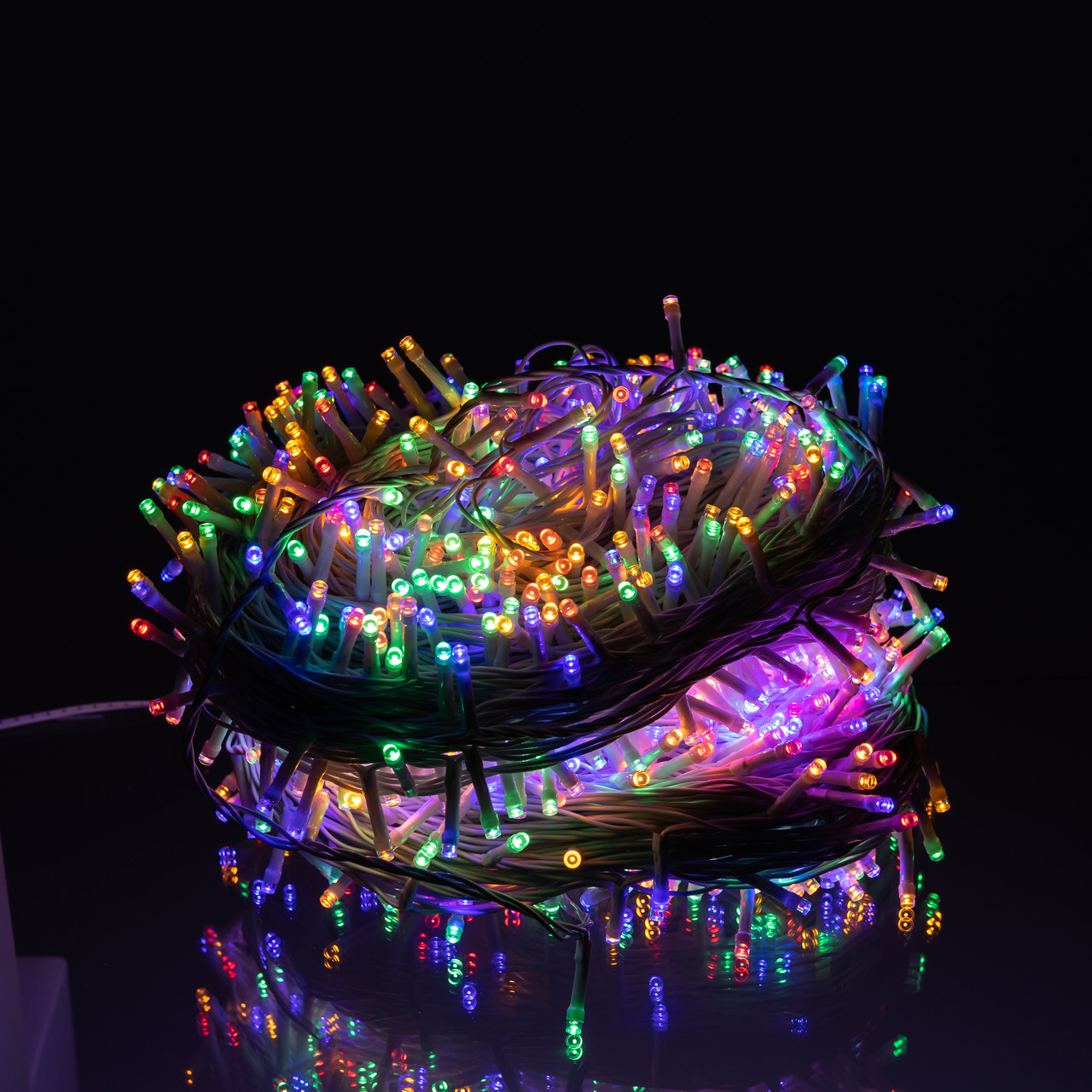 Гірлянда Різдвяна фея вулична 100 м 1000 LED білий провід Мультиколор CF1000L100MWML_CF1000L100MWML_Milantium_2