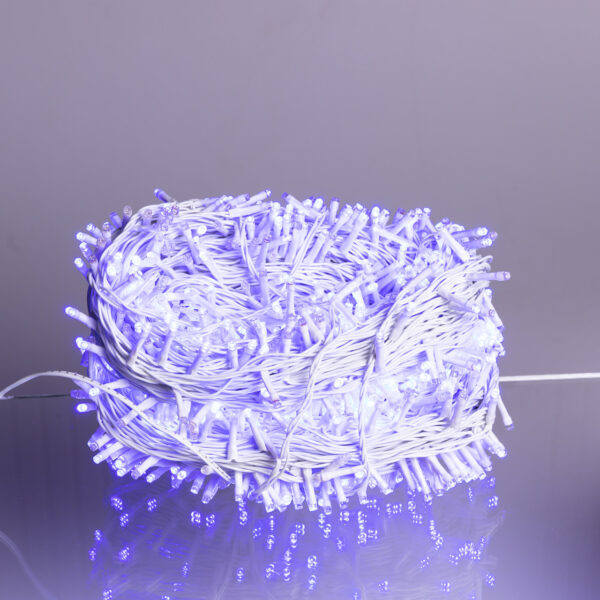 Гірлянда Різдвяна фея вулична 100 м 1000 LED білий провід Синій CF1000L100MWBL_CF1000L100MWBL_Milantium_2