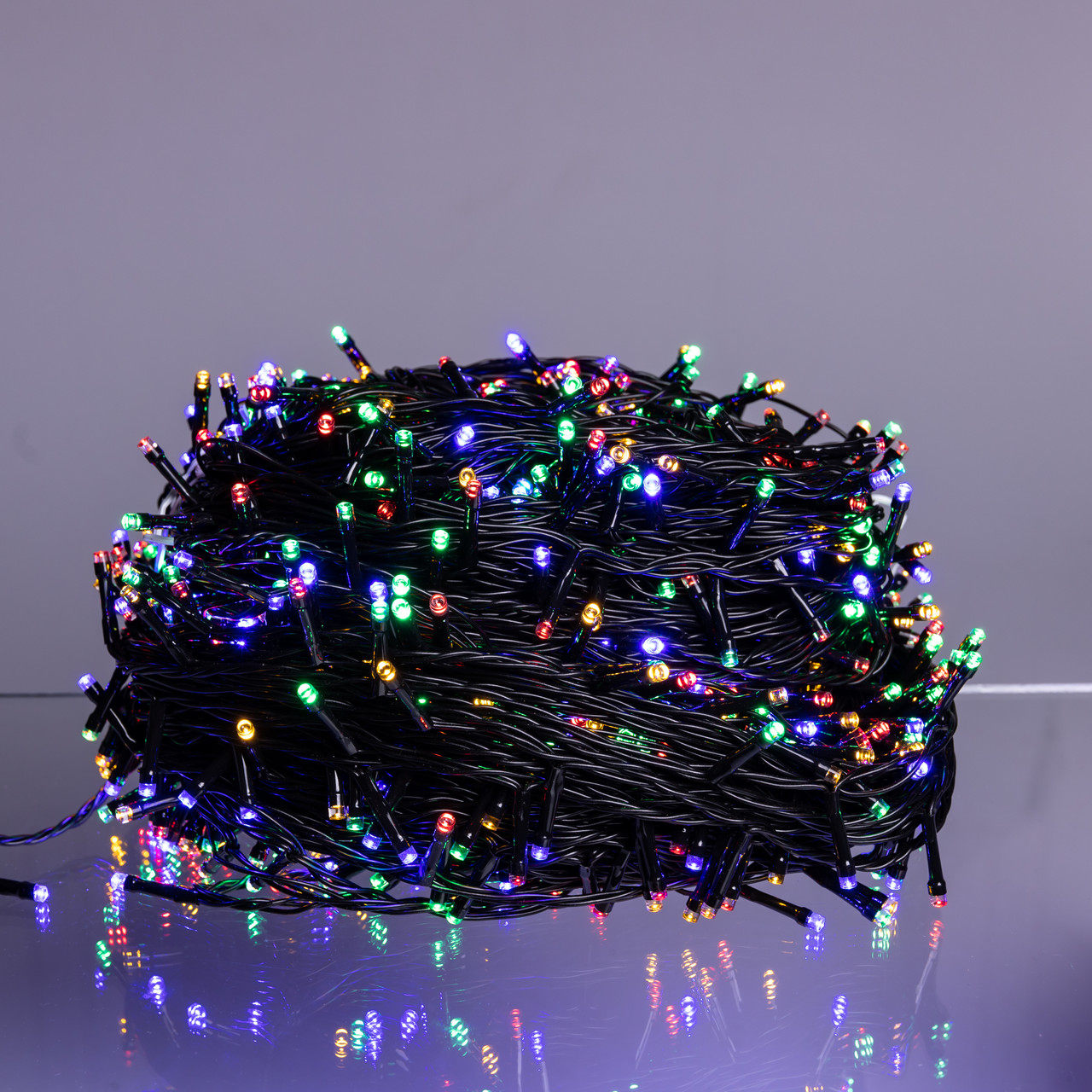 Гірлянда Різдвяна фея вулична 100 (м) 1000 LED чорний провід Мультиколор CF1000L100MBML_CF1000L100MBML_Milantium_2