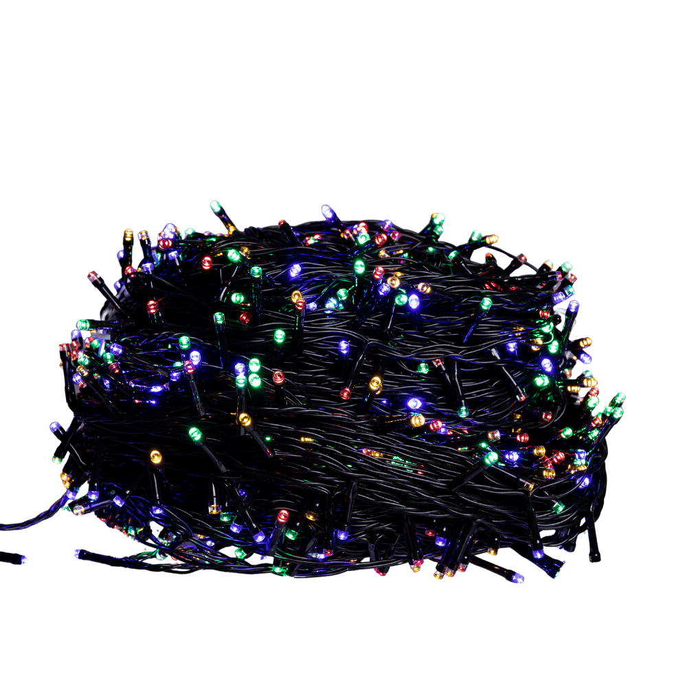 Гірлянда Різдвяна фея вулична 100 (м) 1000 LED чорний провід Мультиколор CF1000L100MBML_CF1000L100MBML_Milantium_4