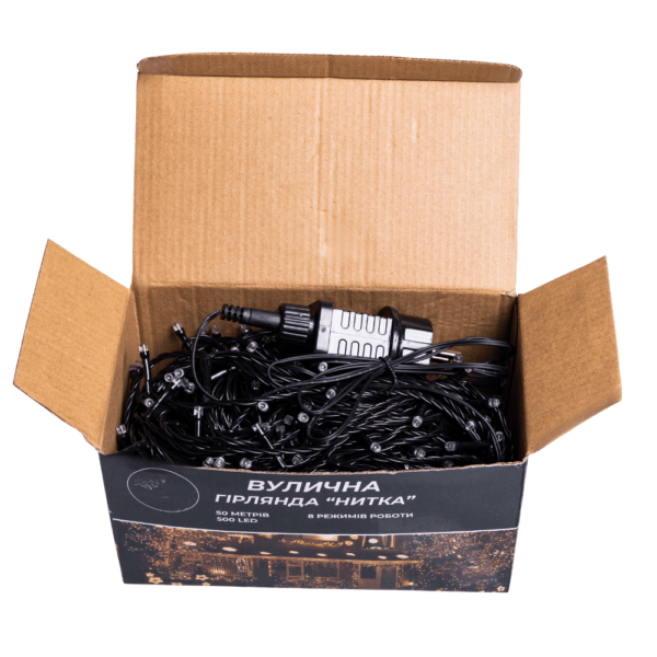 Гірлянда Різдвяна фея вулична 50 (м) 500 LED чорний провід Синій CF500L50MBBL_CF500L50MBBL_Milantium_5