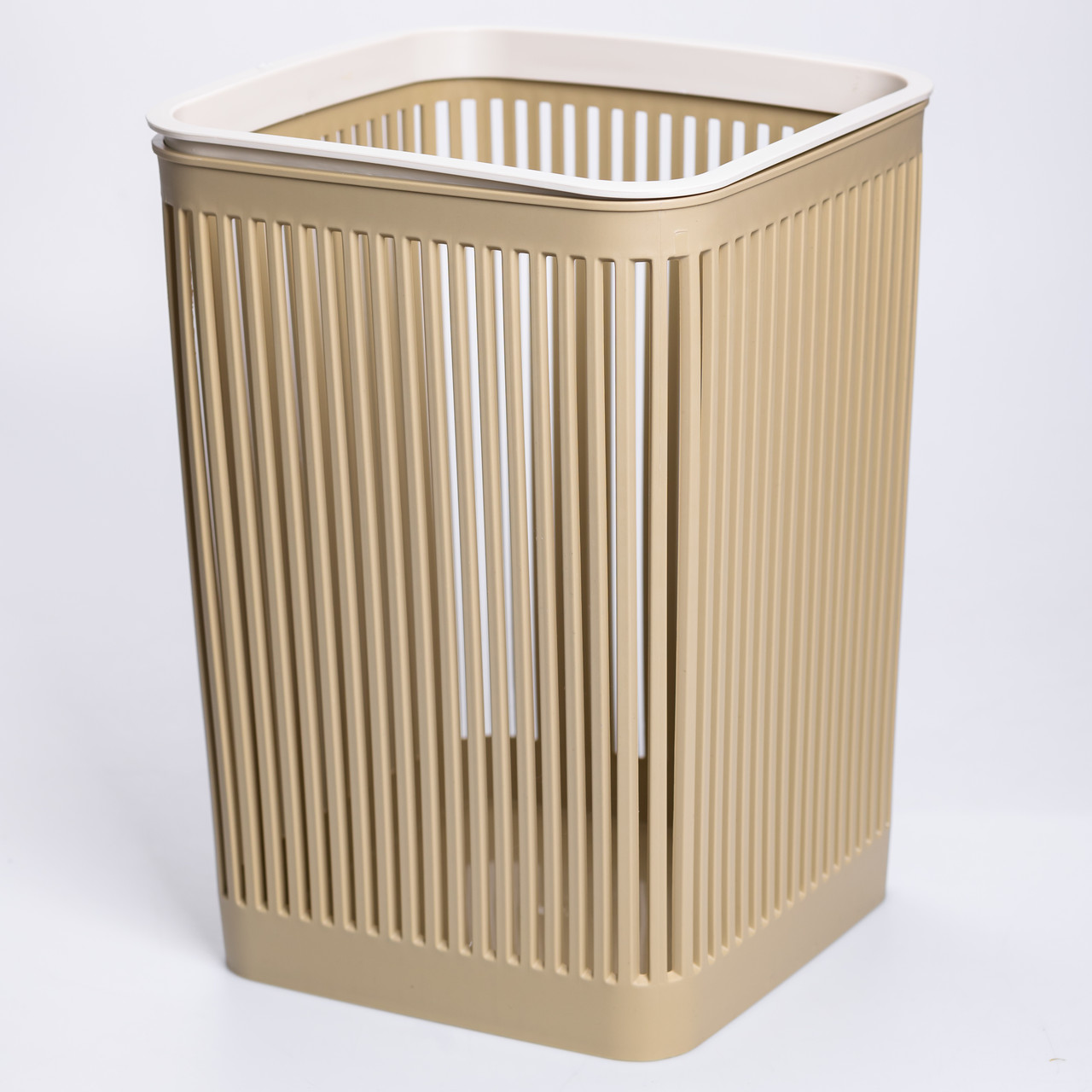 Кошик для сміття пластиковий в офіс для паперу 22×22×30 (см) кошик під сміття 8 (л) відро для сміття Коричневий HP-45-9OL_HP-45-9OL_Milantium_2