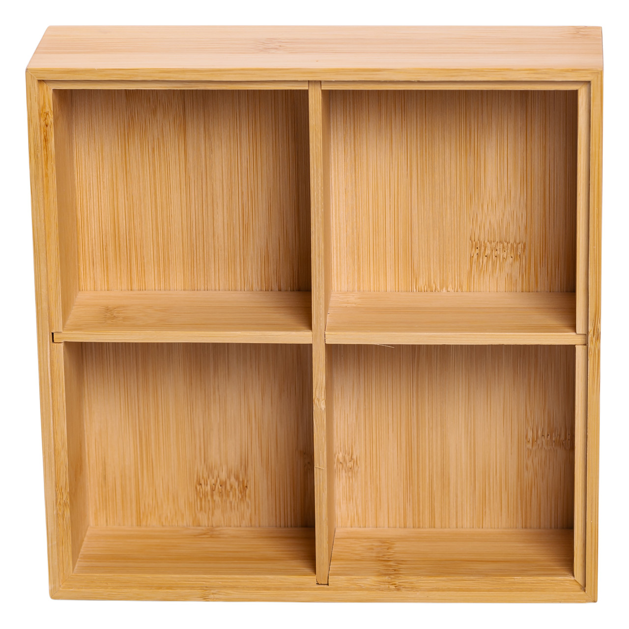 Менажница деревьев&кстати;яна на 4 секції з кришкою для закусок 22×22×8 (см) квадратна HB-40-2_HB-40-2_Milantium_5