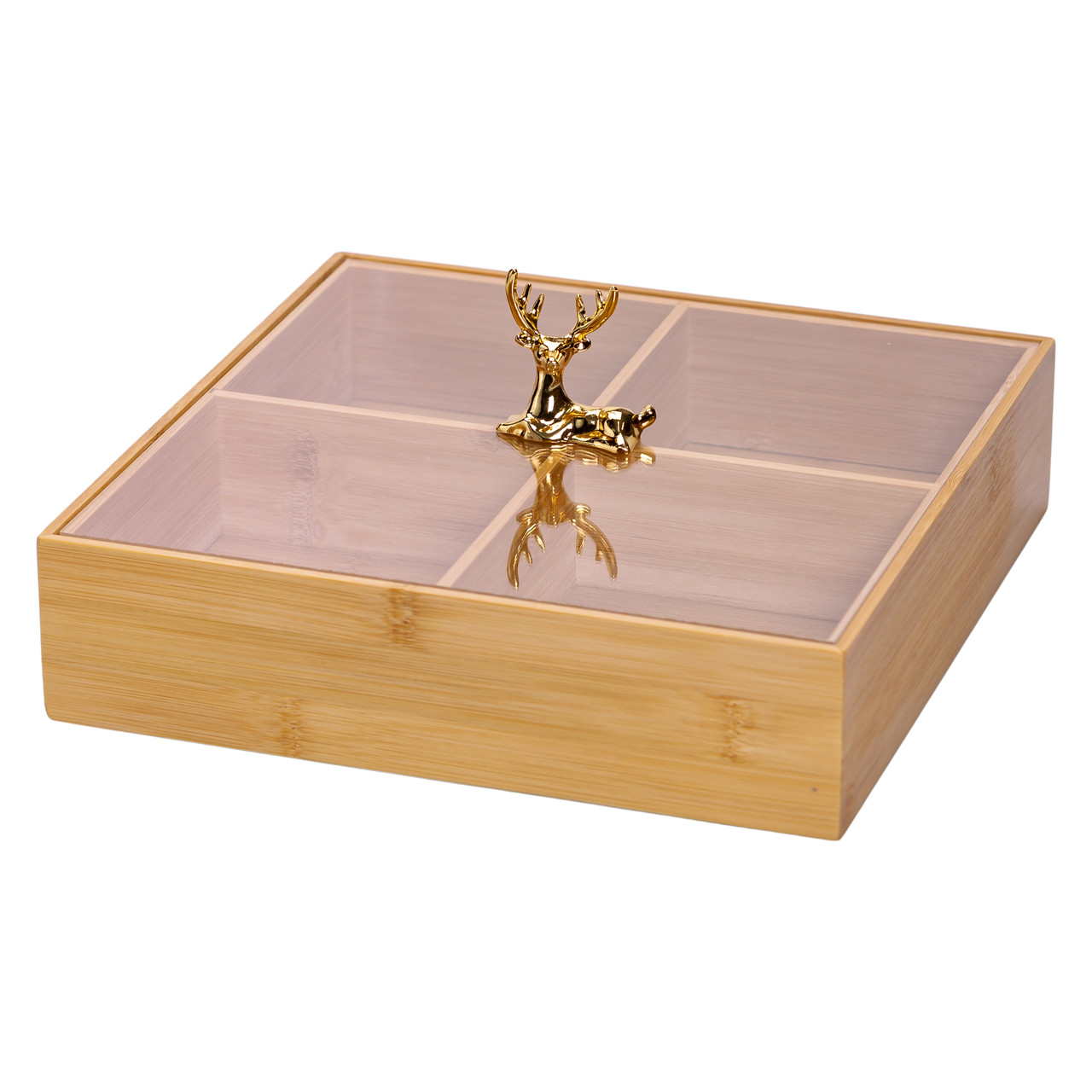 Менажница деревьев&кстати;яна на 4 секції з кришкою квадратна HB-40-1_HB-40-1_Milantium_3