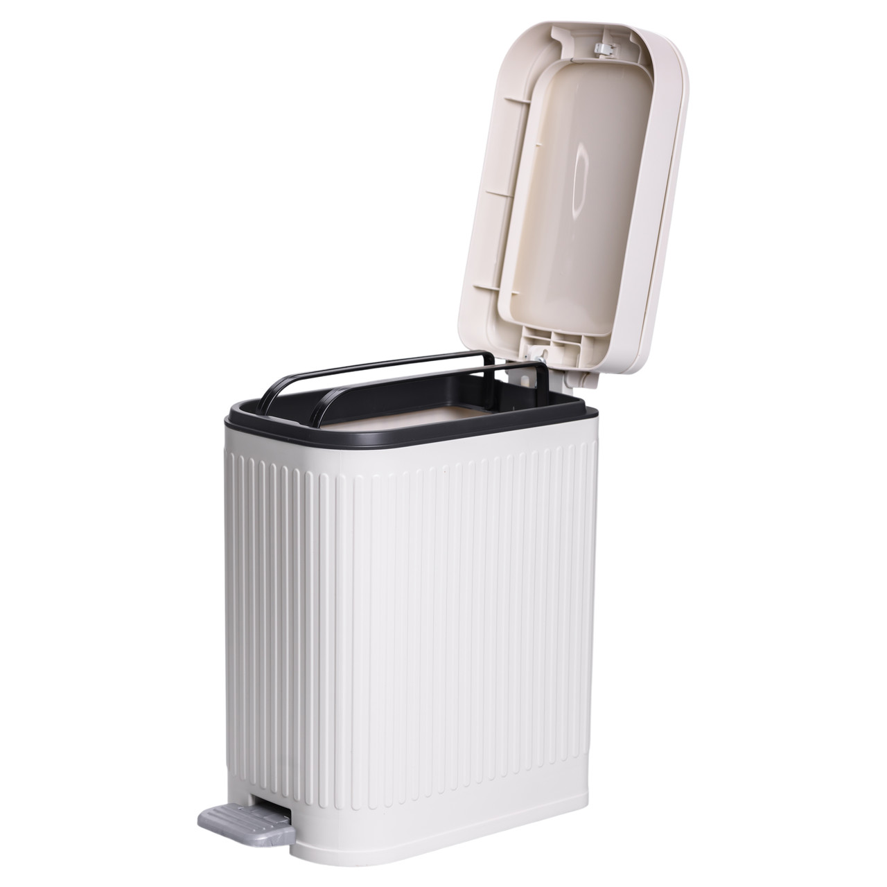 Відро для сміття з педаллю 5л відро для сміття з кришкою і педаллю Білий HP-45-12BE_HP-45-12BE_Milantium_1