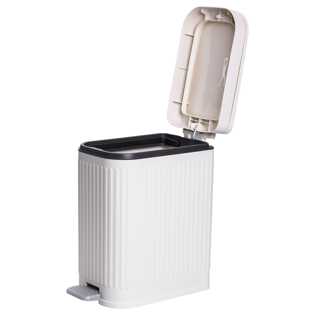 Відро для сміття з педаллю 5л відро для сміття з кришкою і педаллю Білий HP-45-12BE_HP-45-12BE_Milantium_4